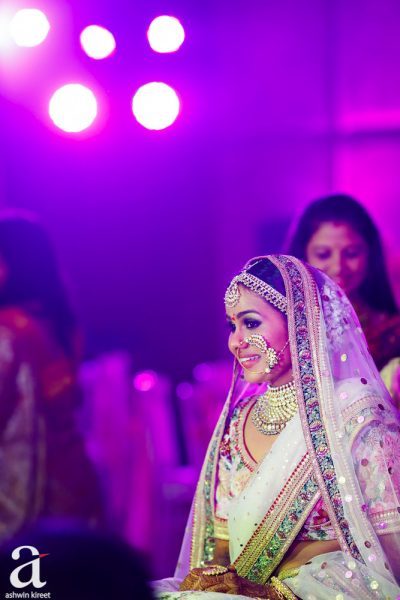 The bride smiling Archana Manchala