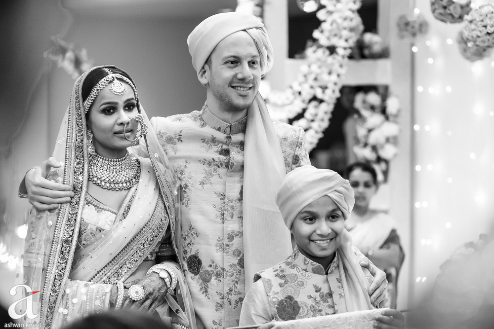 Archana with son and husband