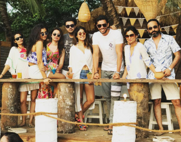 Kritika with Udaya and friends in Goa