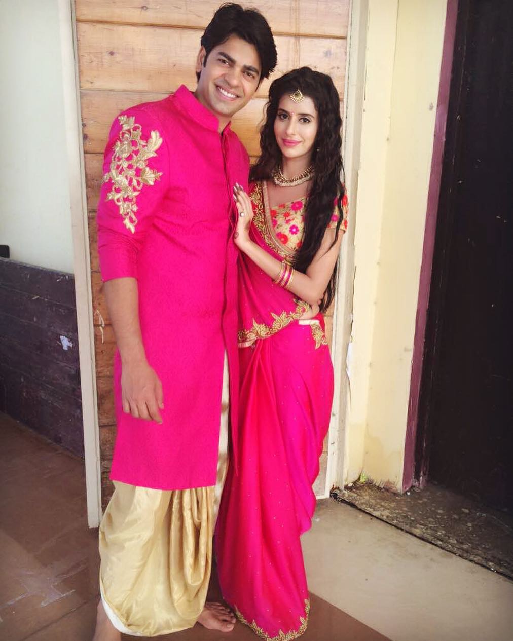 Charu Asopa and Neeraj Malviya