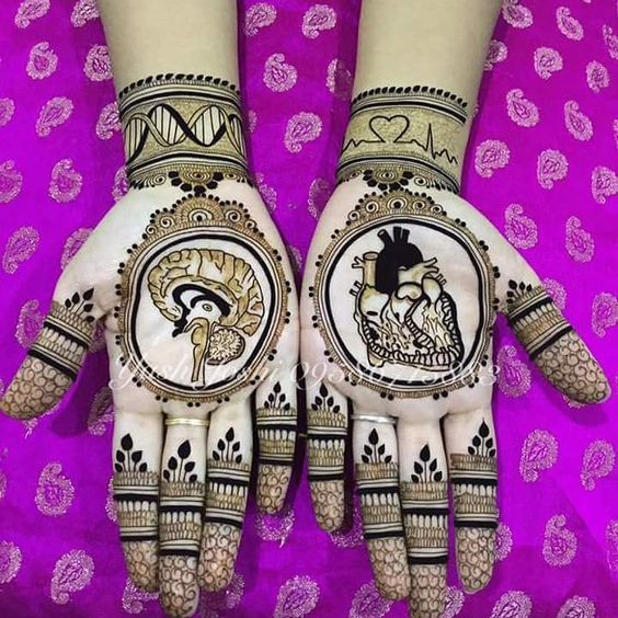 Unique mehendi design