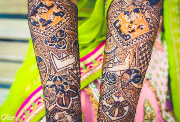 Unique mehendi designs