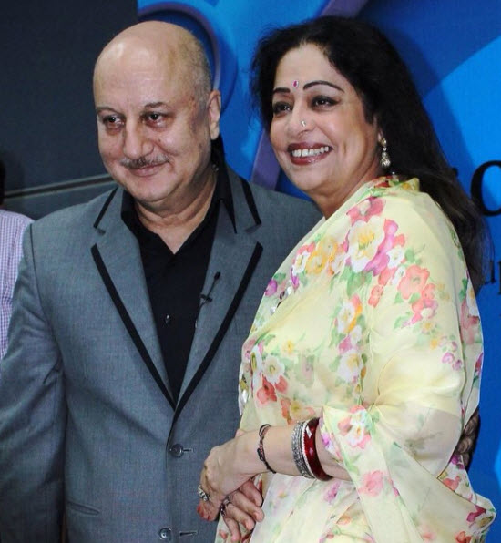 Kirron Kher and Anupam Kher