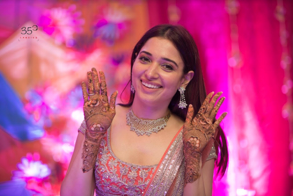 Tamannah Bhatia at brother's wedding