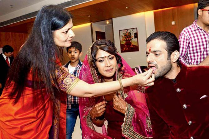 Karan Patel and Ankita Bhargav 