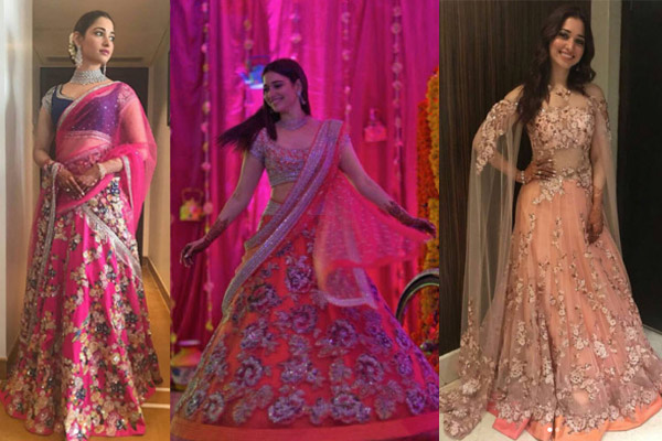 Tamannah bhatia at her brother's wedding