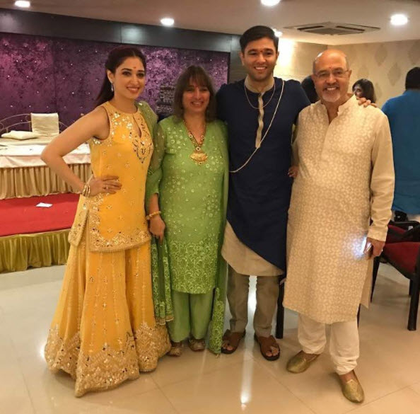 Tamannah Bhatia at brother's wedding