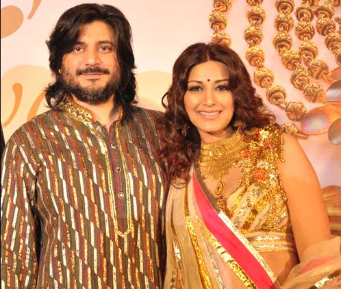Sonali Bendre with husband
