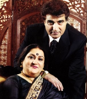 Raj Babbar and Nadira