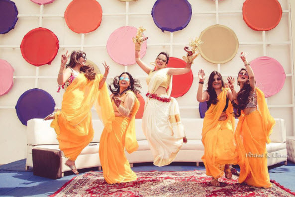 Indian bridesmaids