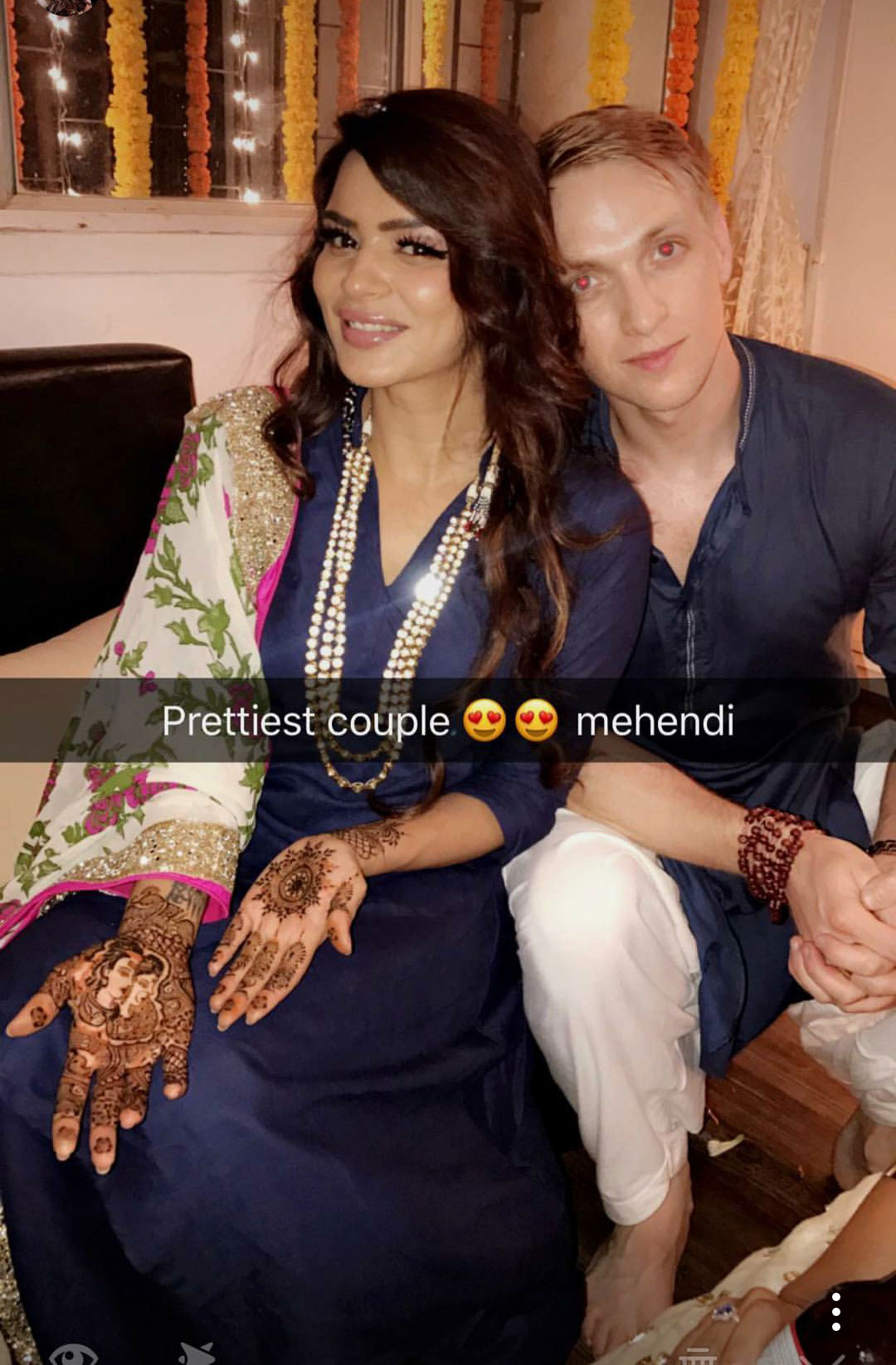 Aashka Goradia and Brent Goble engagement