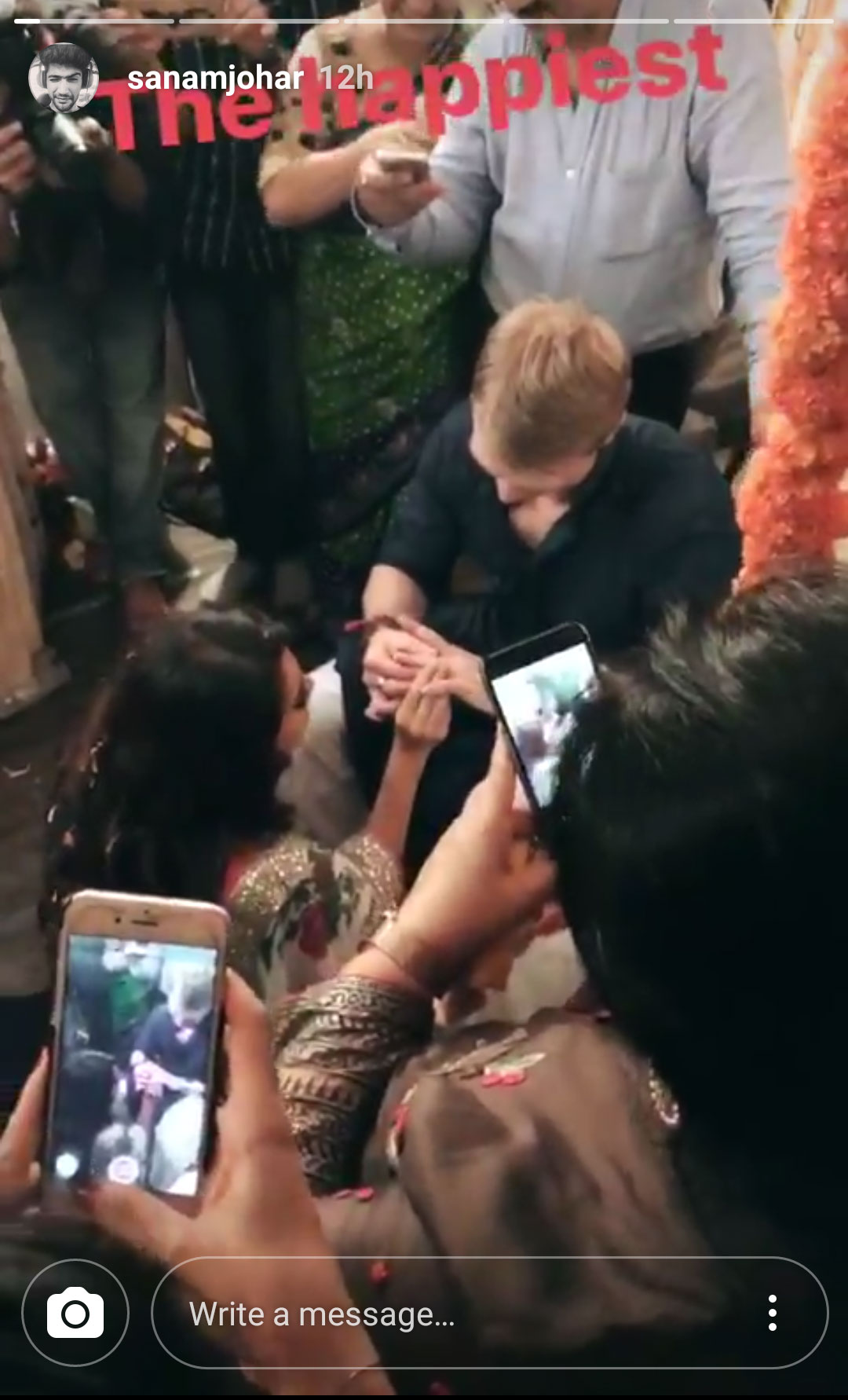 Aashka Goradia and Brent Goble engagement