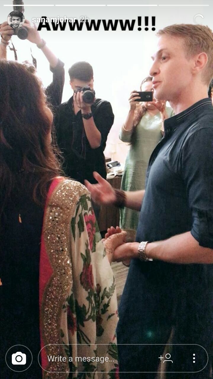 Aashka Goradia and Brent Goble Engagement