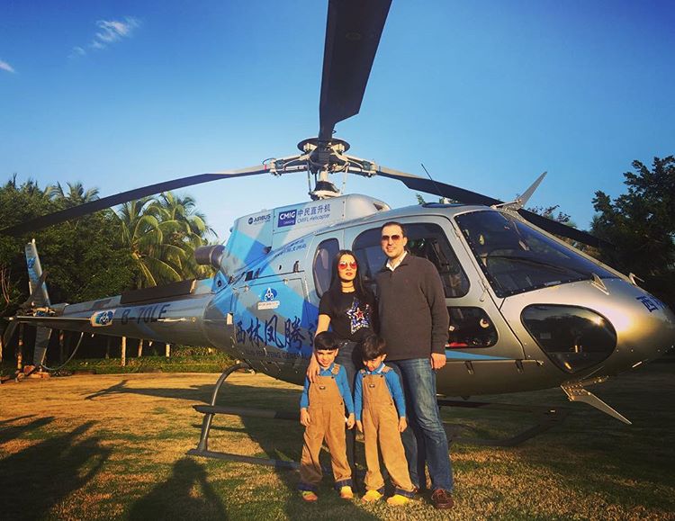 Celina Jaitley Peter Haag and twins