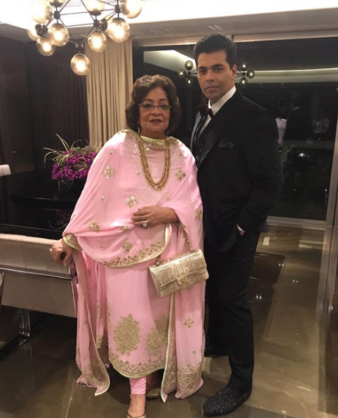 Karan Johar and Hiroo Johar