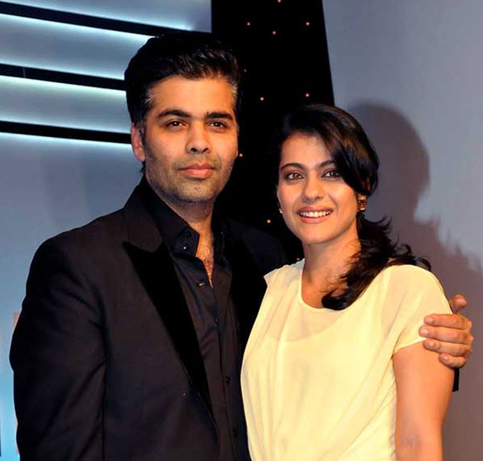 Karan Johar and Kajol