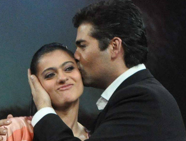 Karan Johar and Kajol