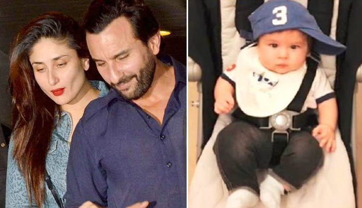 Taimur with saif and kareena