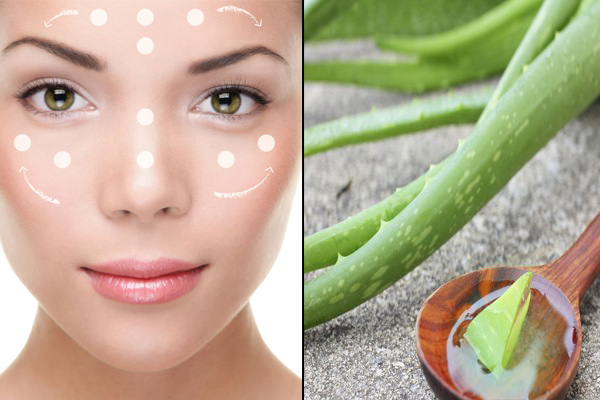 aloe vera gel as a primer