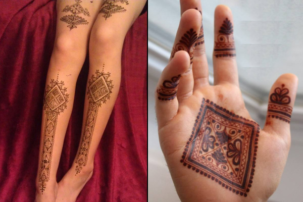 geometry pattern mehendi designs