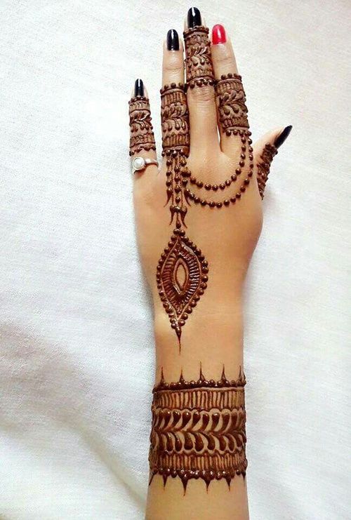 wrist mehendi designs