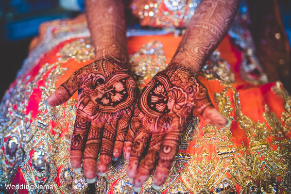 shaded mehendi design