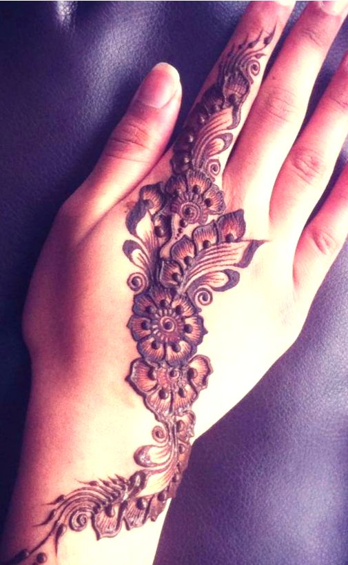 shaded mehendi design
