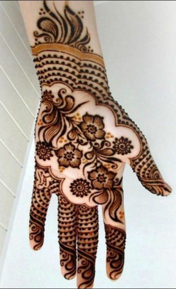 shaded mehendi design