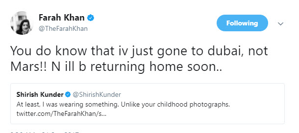 Farah Khan Sirish Kunder