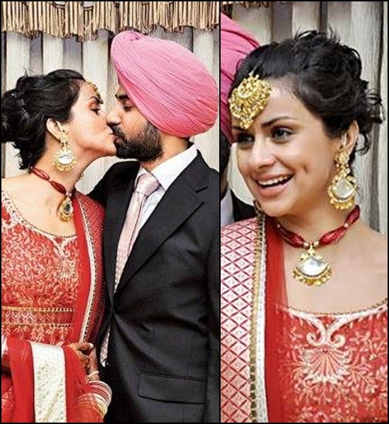 Gul panag bridal hairstyle