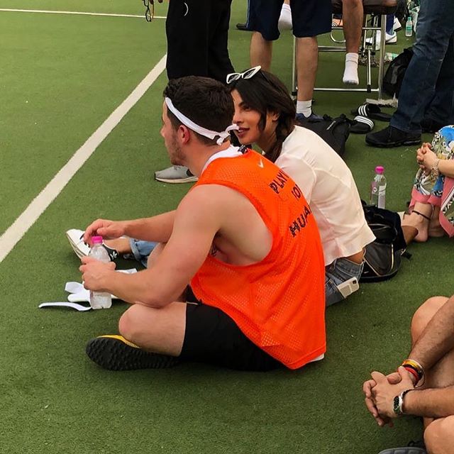 Priyanka Chopra Cheers For Nick Jonas While He Plays Football