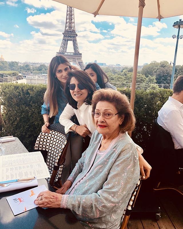 Neetu Kapoor, Riddhima Kapoor Sahni and Krishna Raj Kapoor