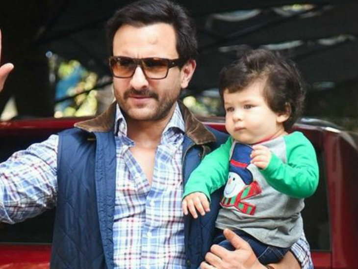 Saif with Taimur