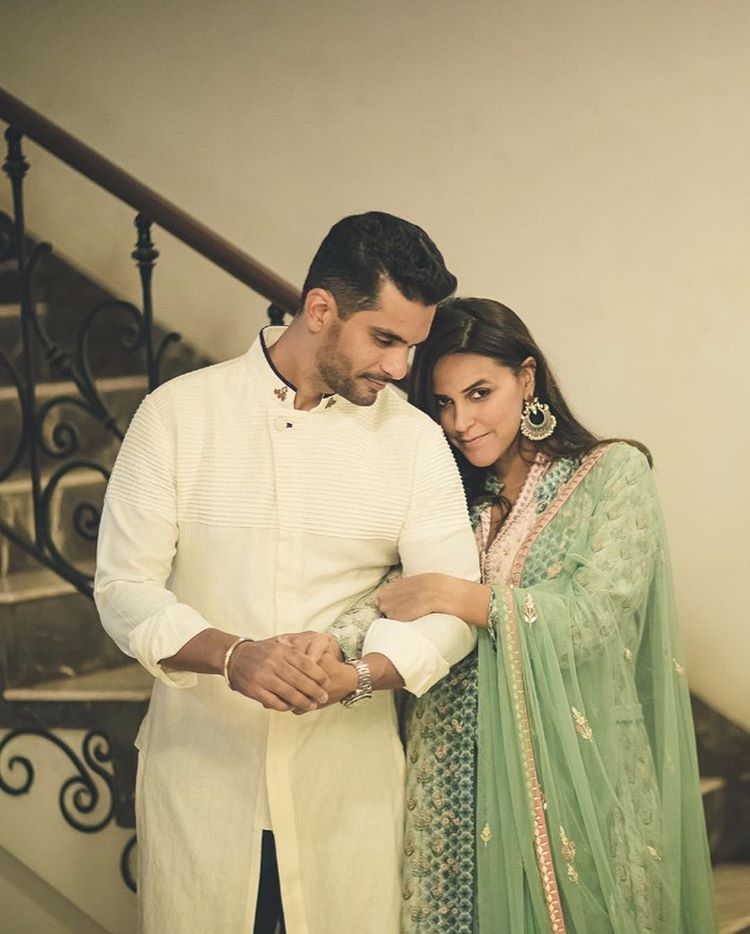 Angad Bedi and Neha Dhupia