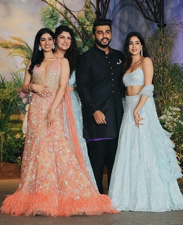 Arjun Kapoor, Anshula Kapoor, Khushi Kapoor and Janhvi Kapoor