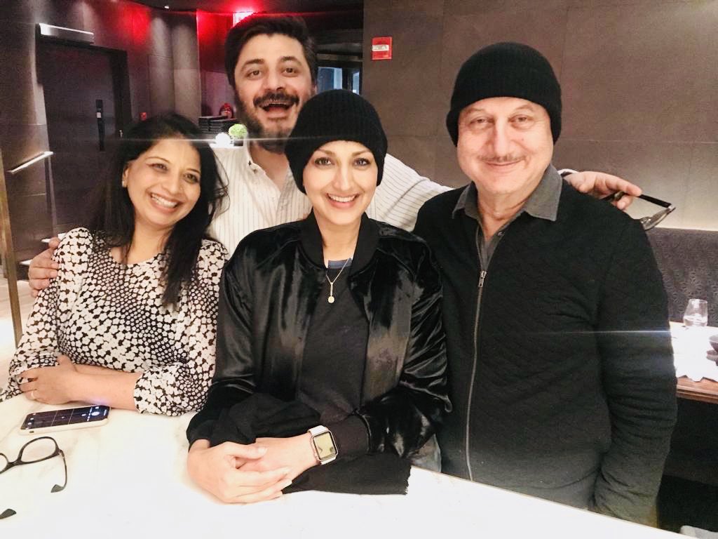 Sonali Bendre and Anupam Kher