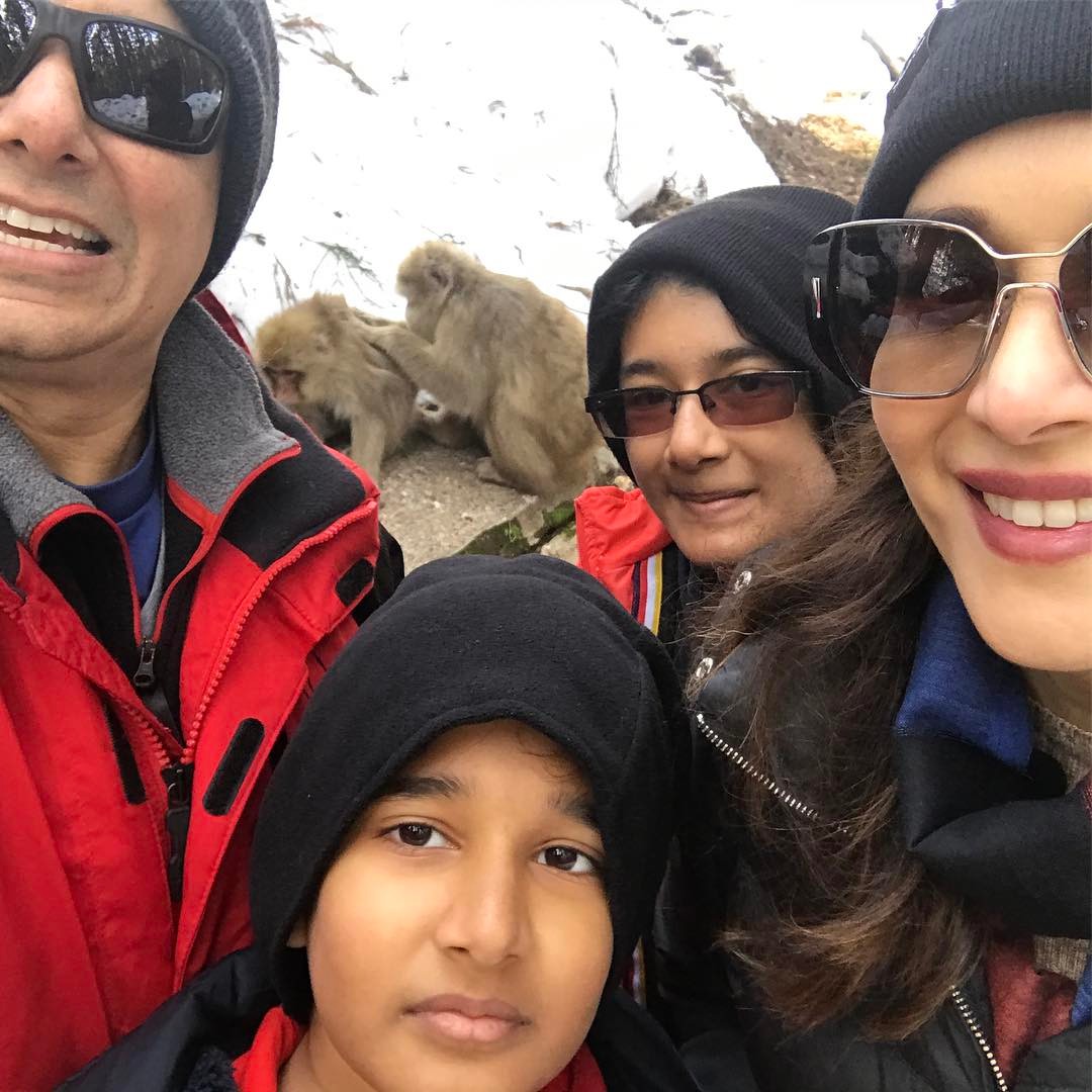 Madhuri Dixit and Sriram Nene