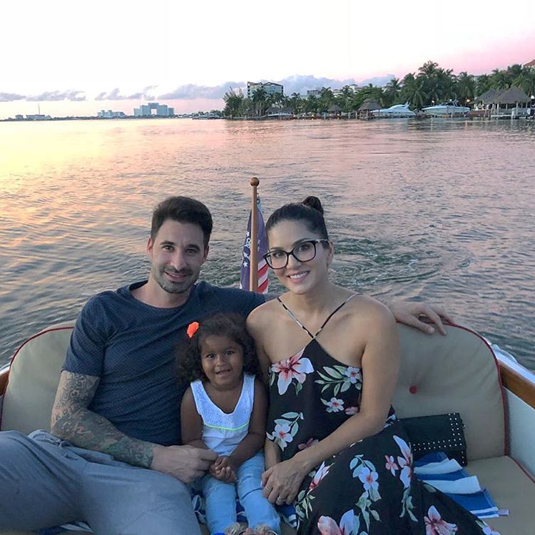 Sunny Leone, Daniel Weber and Nisha Kaur Weber