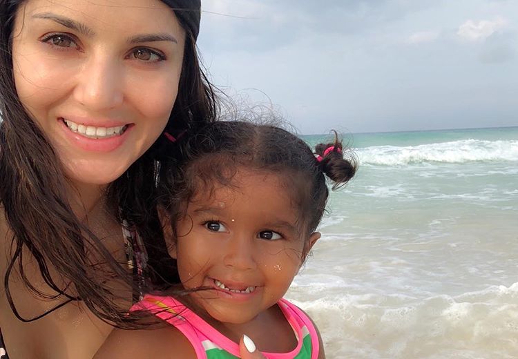 Sunny Leone and Nisha Kaur Weber