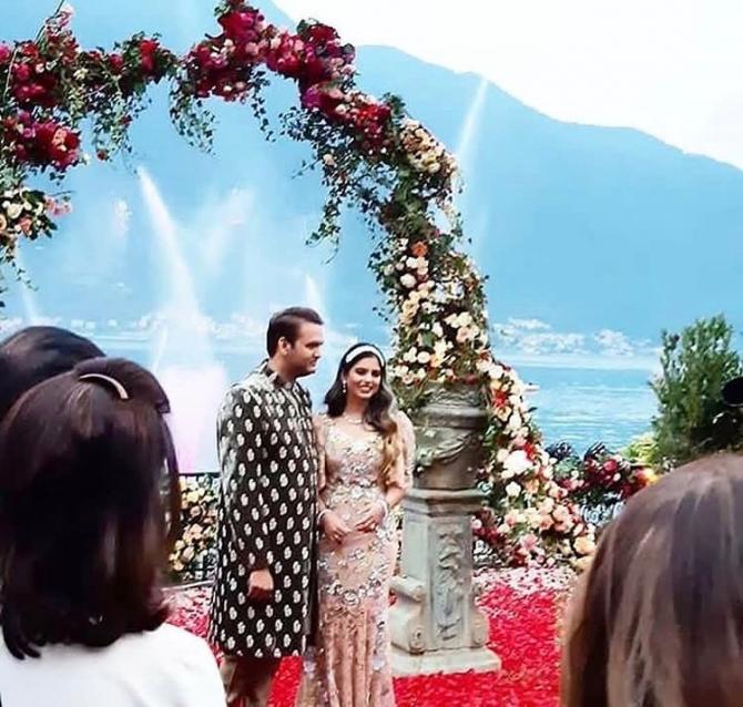 Isha-Anand engagement in Italy