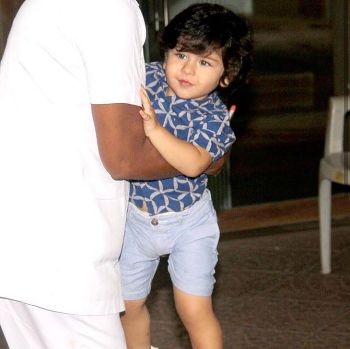 Taimur Ali Khan and Saif Ali Khan