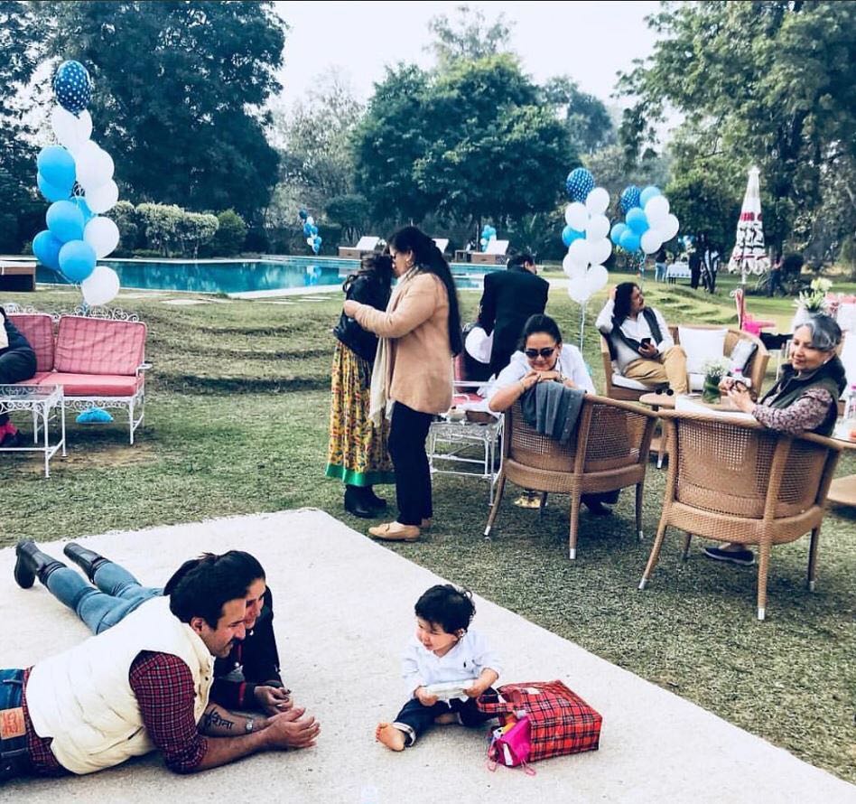Taimur Ali Khan, Saif Ali Khan and Kareena Kapoor Khan