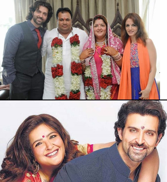 Hrithik Roshan at Sunaina Roshan's wedding