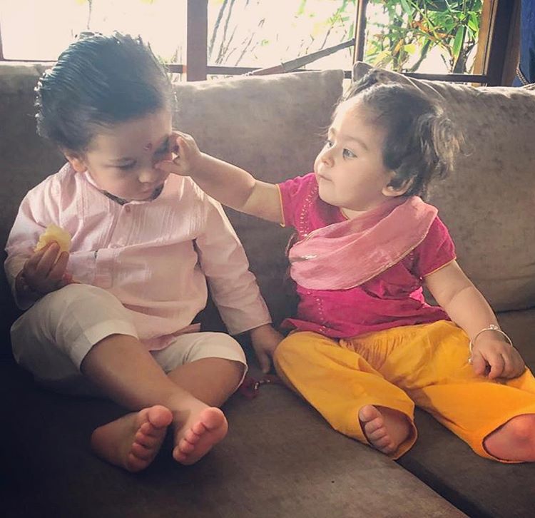Taimur Ali Khan and Inaaya Naumi Kemmu