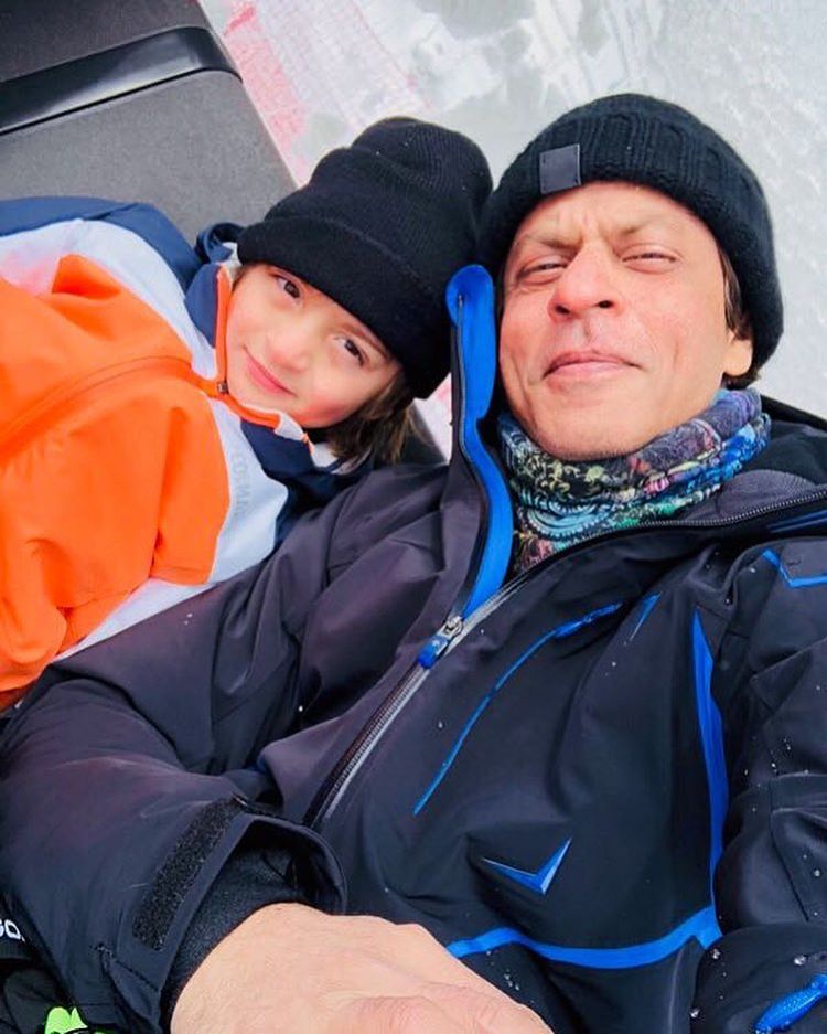 Shah Rukh Khan and AbRam Khan