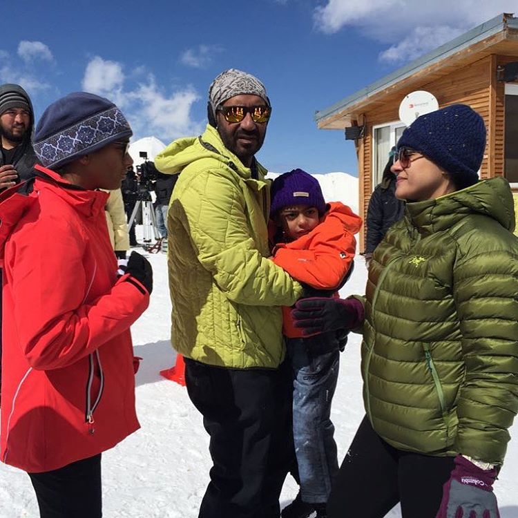 Ajay Devgn, Kajol, Nysa Devgn and Yug Devgn