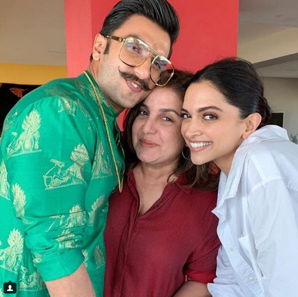 Farah Khan-Deepika Padukone-Ranveer Singh