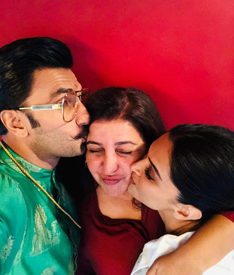 Farah Khan-Deepika Padukone-Ranveer Singh