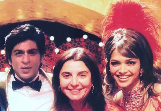 Farah Khan-Deepika Padukone-Shah Rukh Khan