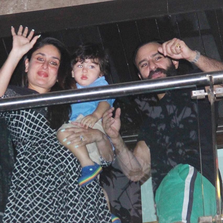 Saif Ali Khan, Kareena Kapoor Khan and Taimur Ali Khan